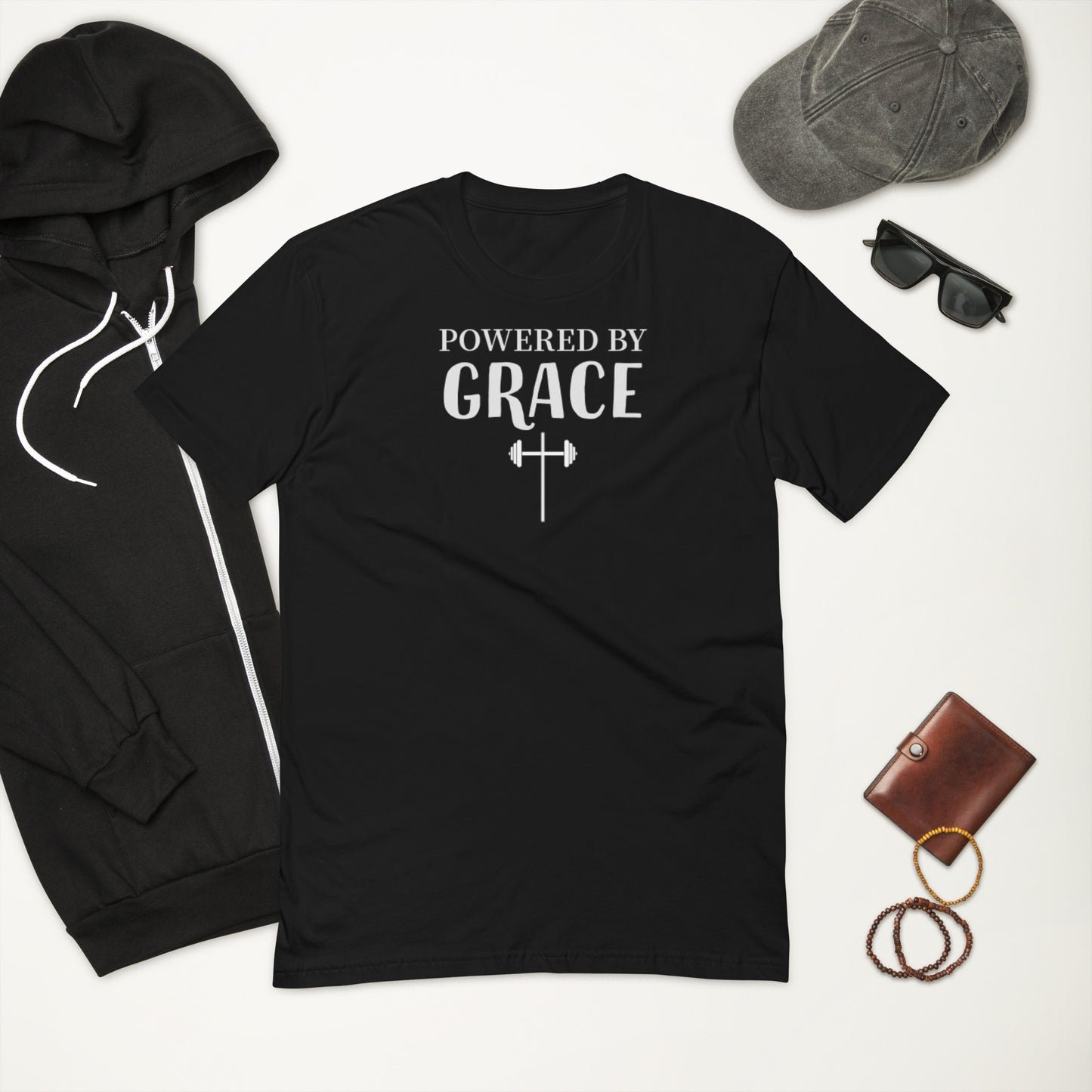 Fitted T-shirt - Powered By Grace