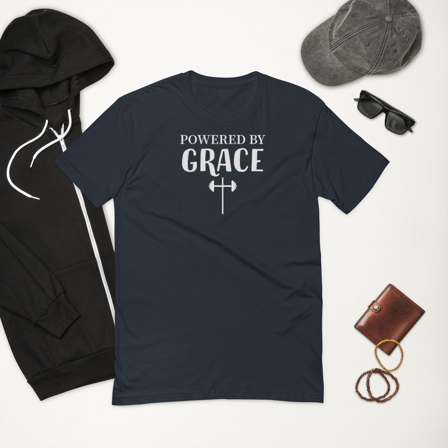 Fitted T-shirt - Powered By Grace